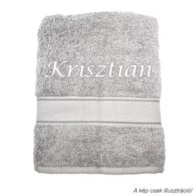 Neves törölköző hímzett Krisztián felirattal