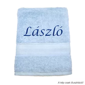 Neves törölköző hímzett László felirattal