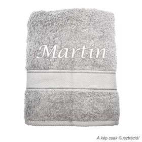 Neves törölköző hímzett Martin felirattal