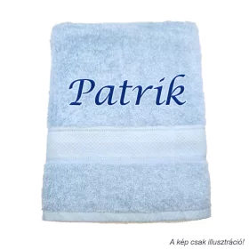 Neves törölköző hímzett Patrik felirattal