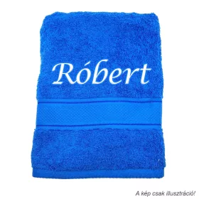 Neves törölköző hímzett Róbert felirattal