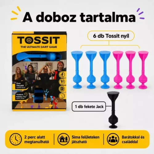 Tossit tapadós darts játék két főre
