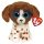 Beanie Boos Muddles - Barna-fehér kutya plüssfigura (15 cm)