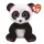 Beanie Boos Paris - Panda lila mancsú plüssfigura (15 cm)