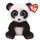 Beanie Boos Paris - Panda lila mancsú plüssfigura (15 cm)