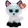 Ty Beanie Boos Atlas – fehér-türkiz róka plüss figura (15 cm)