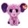 Beanie Boos Éva - Rózsaszín-lila foltos elefánt plüss figura (15 cm)