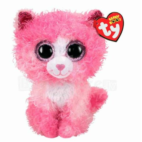 Beanie Boos Reagan - Rózsaszín macska plüss figura (24 cm)