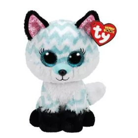 Beanie Boos Atlas fehér-türkiz róka plüss figura (24 cm)