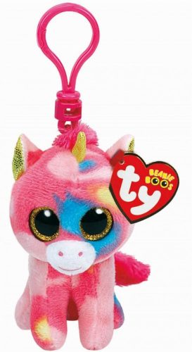 Beanie Boos Clip Fantasia - foltos unikornis plüss figura (8,5 cm)