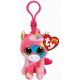 Beanie Boos Clip Fantasia - foltos unikornis plüss figura (8,5 cm)