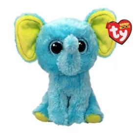 Ty Beanie Boos plüss figura TRUNKLES – kék elefánt (15 cm)