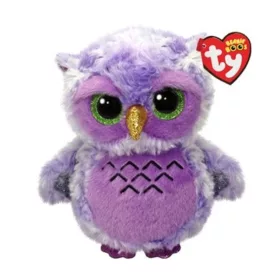 Ty Beanie Boos plüss figura OWLIVIA – lila bagoly (15 cm)