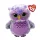 Ty Beanie Boos plüss figura OWLIVIA – lila bagoly (15 cm)