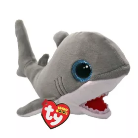 Ty BOOS plüss figura – Finnegan, a szürke cápa (15 cm)