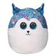 Ty Squishy Beanies párna alakú plüssfigura – Helena, a kék husky (30 cm)