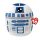 Ty Squishy Beanies párna alakú Star Wars plüss figura - R2D2 (22 cm)