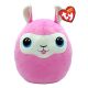 Ty Squishy Beanies párna alakú plüss figura - Lana, a rózsaszín láma (22 cm)