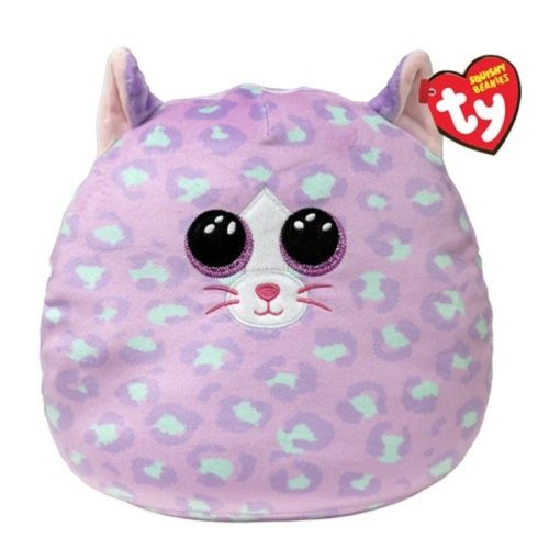 Ty Squishy Beanies párna alakú plüss figura - Cassidy, a macska (22 cm)