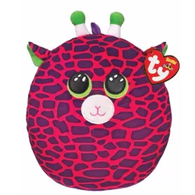   Ty Squishy Beanies párna alakú plüss figura - Gilbert, a rózsaszín zsiráf