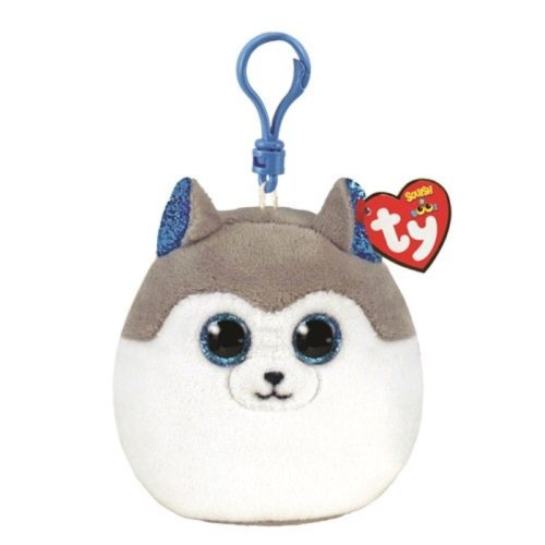 Ty Squishy Beanies plüss figura kulcstartó - Sluch, a husky (8,5 cm)