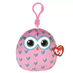 Ty Squishy Beanies plüss figura kulcstartó – Winks, a bagoly (8,5 cm)