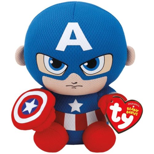 Ty Beanie Babies plüss figura - Marvel Amerika Kapitány (15 cm)