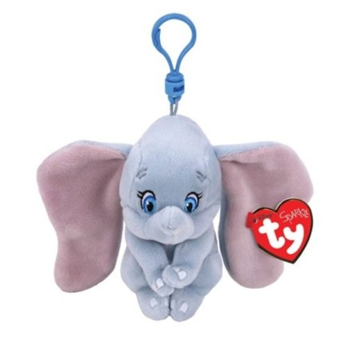 Beanie Babies Disney Dumbo - Elefánt plüss kulcstartó (8,5 cm)