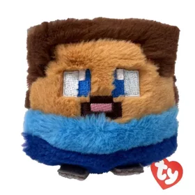 Ty Beanie Bouncers Minecraft plüss labda – Steve (10 cm)