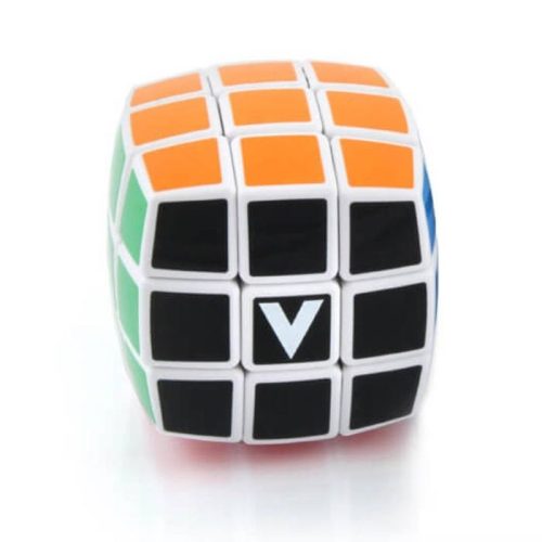 V-CUBE 3x3 versenykocka - Fehér alapszínű, lekerekített formájú