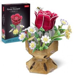 CubicFun Toys 3D puzzle – Rózsa (1 db)