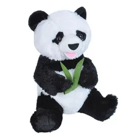 Ülő panda plüss figura bambusszal (25 cm)