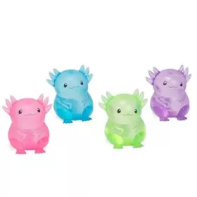 Átlátszó puha műanyag axolotl figura – rózsaszín (6 cm, 1 db)